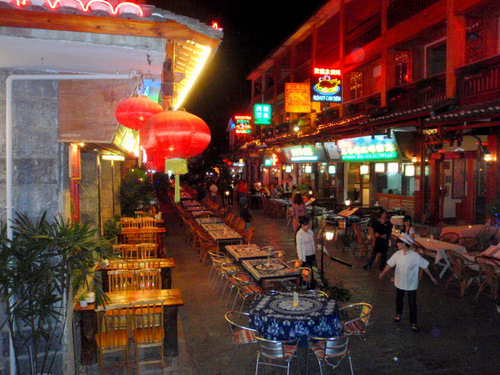 Resort town restaurants.